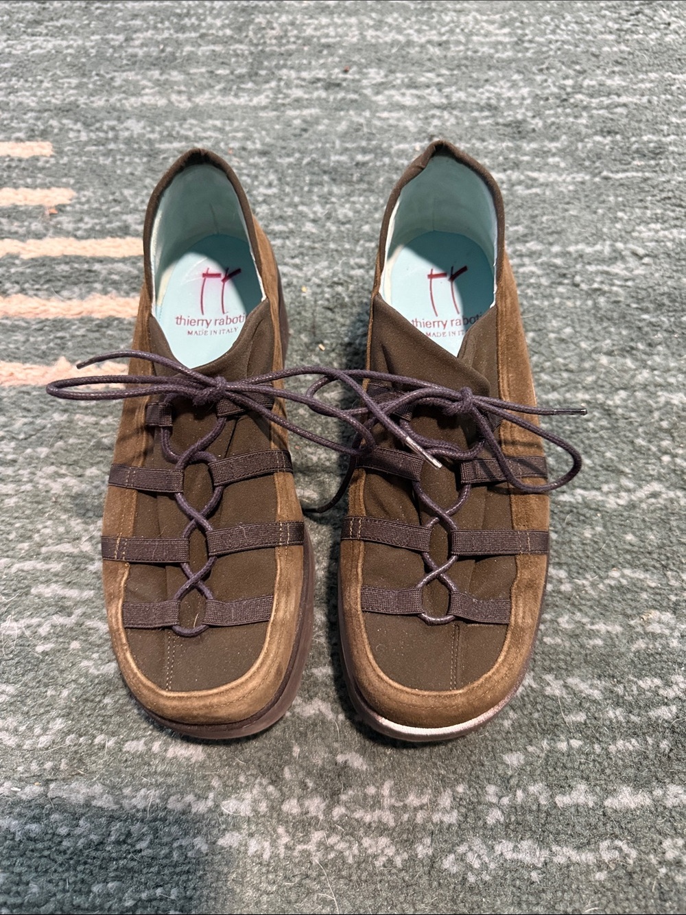 Thierry Rabotin Brown Lace-Up Women's Sneakers